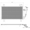 NRF 350361 EASY FIT Condensator, climatizare
