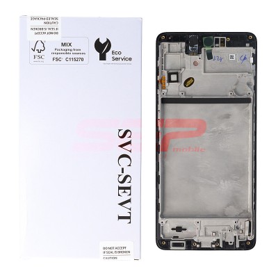 LCD+Touchscreen cu Rama Samsung Galaxy M51 / M515 BLACK Original Service Pack foto