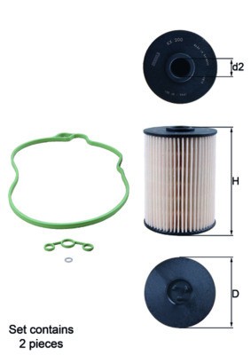 MAHLE KX 200D/S filtru combustibil foto