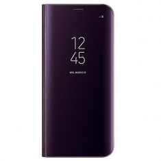 Husa SAMSUNG Galaxy A20e - Flip Wallet Clear (Violet) foto