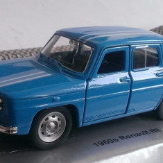 Macheta Renault 8 Gordini (Dacia 1100) albastru - Welly 1/36