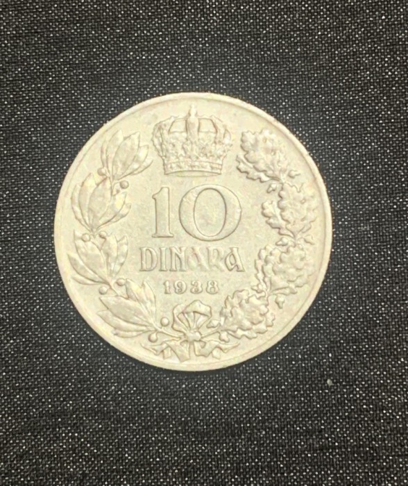 Moneda 10 dinari 1938 Iugoslavia