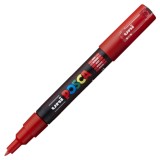 Marker UNI PC-1M Posca 0.7 mm,varf rotund,rosu
