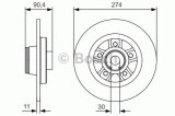 Disc frana RENAULT KANGOO BE BOP (KW0/1) (2009 - 2016) BOSCH 0 986 479 015