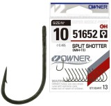 Carlig OWNER 51652 MH-11 Split Shotter Dark Green, Nr.8, 13buc/pac