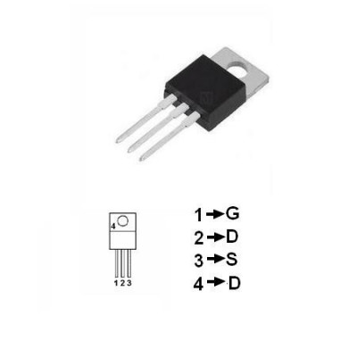 Tranz.mosfet de put. canal n 600v 4a 75w 2ohm foto