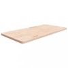Blat de baie, 100x50x2,5 cm, lemn masiv netratat