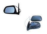 Oglinda exterioara Toyota Hilux (N70), 01.2012-, partea Stanga, culoare sticla crom, sticla convexa, cu carcasa neagra, ajustare electrica, , 81P1515