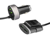 &Icirc;ncărcător 12/24v, 2x Usb + 2x Usb 5.1a Auto Id, Pe Cablu De 100 Cm Cu Clemă Maway 63009