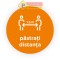 Semn portocaliu pastrati distanta