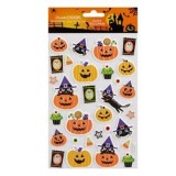 Autocolante din spuma cu tematica Halloween, 30 bucati, Portocaliu, CMCLASS