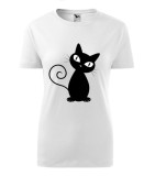 Tricou Personalizat cu Pisica Neagra - Design Minimalist si Jucaus