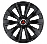 Cumpara ieftin Set 4 Capace Roti Autohelix MSA&reg;, potrivite jantelor de R16, pentru Mitsubishi, model delta negru