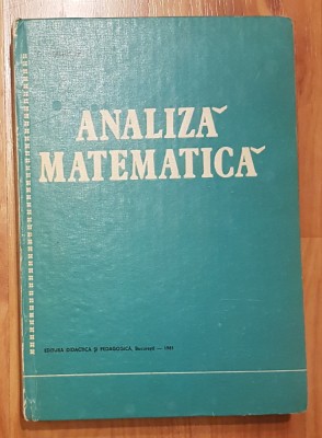 Analiza matematica de O. Stanasila foto