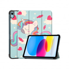 Husa Flip pentru iPad 10 (2022) 10.9 - Techsuit FoldPro - Unicorn