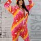 PJM240-552 Pijama kigurumi din material pufos si model unicorn
