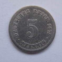 5 PFENNIG 1875-F GERMANIA