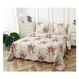 Cumpara ieftin Set Cuvertura de Pat din Bumbac, 3 Piese cu Model - PIT180