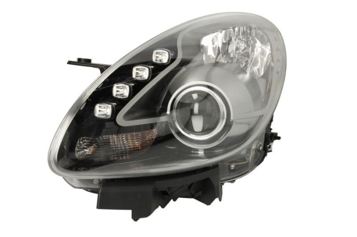 Far Alfa Romeo Giulietta (940), 05.2010-, partea Stanga, bi-xenon; cu sistem iluminat in curba; cu lumina timp de zi tip LED; D1S+H1+LED; electric; r