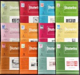 Romania 1972 - Lot 12 reviste filatelice romanesti FILATELIA / An XXI complet
