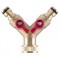 Adaptor robinet cu valva, filet interior, alama, 2 directii, 3/4&#039;&#039;
