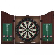Gossi placa de darts profesionala din sisal, cu dulap si 6 sageti