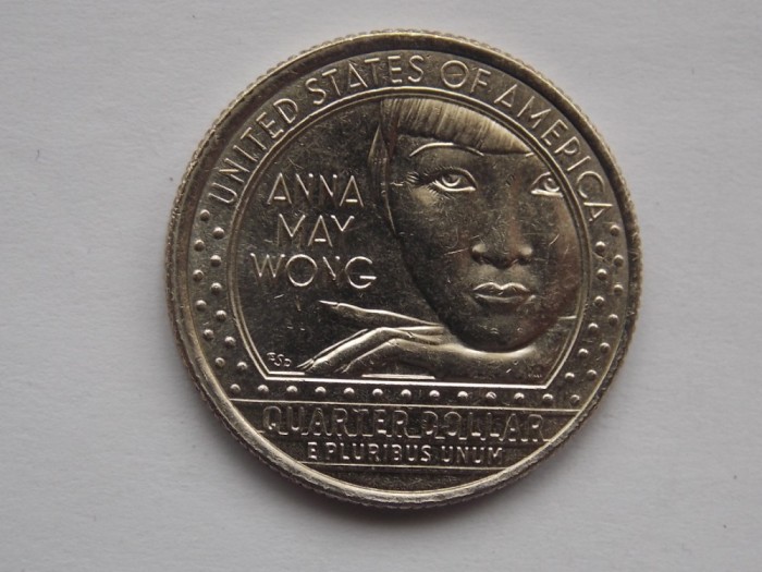 QUARTER DOLLAR 2022 USA-COMEMORATIV-ANNA MAY WONG