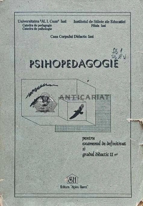 Psihopedagogie pentru examenul de definitivat si gradul didactic II (coperta deteriorata) - 1994 - Andrei Cosmovici (E179)