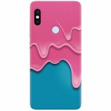 Husa silicon pentru Xiaomi Mi A2 Lite, Pink Liquid Dripping