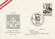 Austria 1971,50 de ani asoc. filatelice austriece stampila ocaz.Viena-22.5.1971 foto