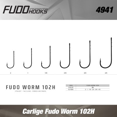 Carlige Fudo Worm 102H BN Nr.4/0 5buc/plic foto