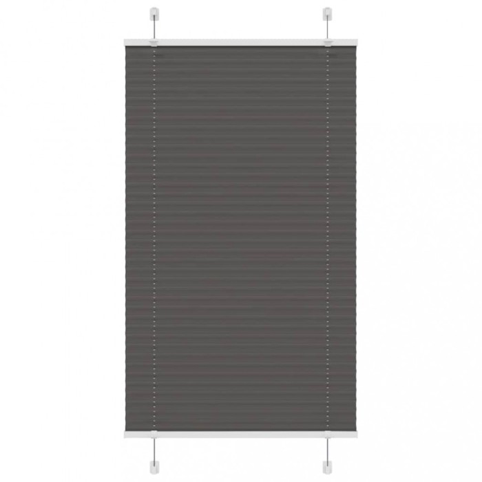 Gossi jaluza plisata negru 75x100cm latime tesatura 74,4 cm poliester