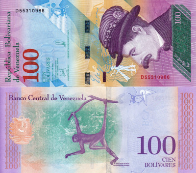 VENEZUELA 100 bolivares 18 mai 2018 UNC!!! foto