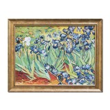 Tablou celebru inramat pictat manual, Irisi la Saint-Remy - 45x35cm ulei pe panza reproducere Vincent van Gogh