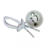 Soclu Ceramic GU10 cu Fir V-TAC, Suport Bec, Conector Porțelan, 15cm