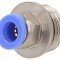 Racord push-in simplu alamă nichelată M10x1 30bar