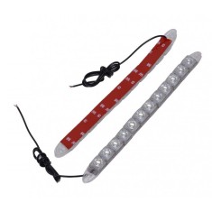 Set doua benzi cu DRL cu 12 LED-uri COB elSales ELS-DRL12 pentru autoturisme, motociclete, camioane , lumina