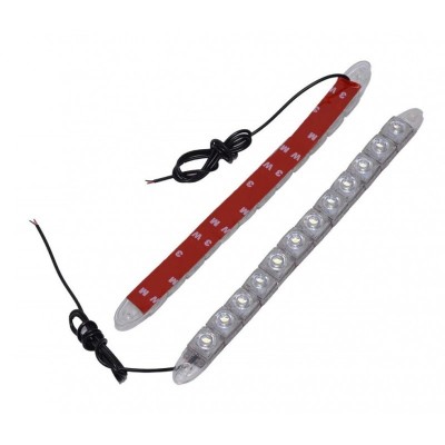 Set doua benzi cu DRL cu 12 LED-uri COB elSales ELS-DRL12 pentru autoturisme, motociclete, camioane , lumina foto
