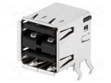 Conector USB A soclu THT 8 PIN 90&deg; TE Connectivity
