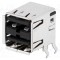 Conector USB A soclu THT 8 PIN 90&deg; TE Connectivity