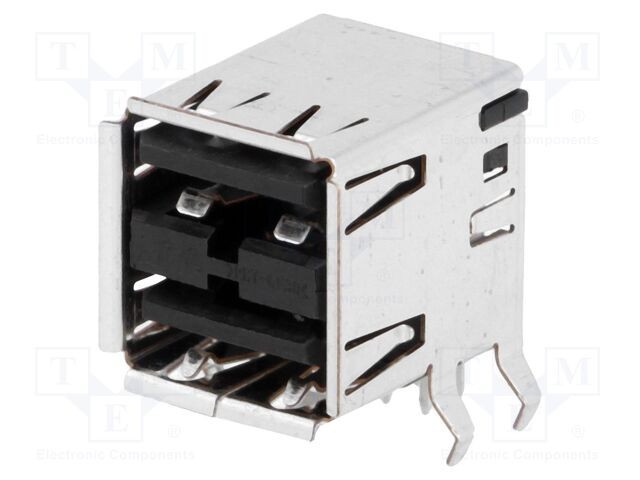 Conector USB A soclu THT 8 PIN 90&deg; TE Connectivity