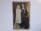 Fotografie tip CP cu cuplu din București &icirc;n 1927