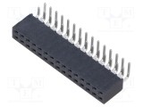 Conector şiruri pini mamă 30 PIN 2,54mm aurit THT SAMTEC