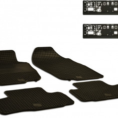 Set Covorase Auto Cauciuc Umbrella Pentru Toyota Rav 4 (2006-2012) + Suport Numar Inmatriculare Mega Drive Simplu Set 2 Buc