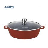 Cratita aluminiu cu capac 40x9.8 cm, 11 l, Calabria, Cooking by Heinner