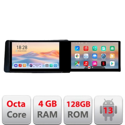 Navigatie Skoda Kamiq 2019- Edotec 2 ecrane 8 core 4+128 21.6 inch Incell android Wifi 5Ghz gps internet Kit-kamiq CarStore Technology foto