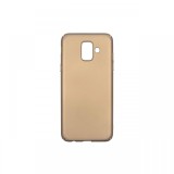 Husa Samsung Galaxy A6 2018 Just Must Uvo Gold(material fin la atingere, slim fit)