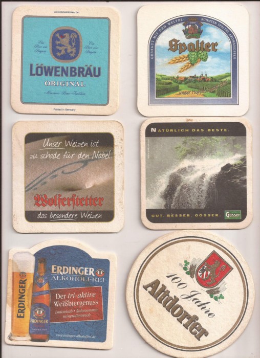 N3 - Lot 10 bucati - suport pentru bere din carton / coaster