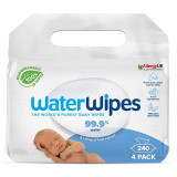 Water Wipes Baby Wipes 4 Pack servetele delicate pentru copii 4x60 buc