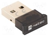 Adaptor Bluetooth USB NATEC RTL8761B 20m negru PnP Bluetooth 5.0